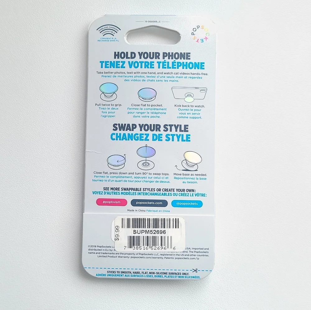 Popsockets Popgrip Swappable Top Grip Kickstand